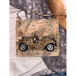 Steampunk Vintage Car Wall Art Hanging Decor Map Virginia